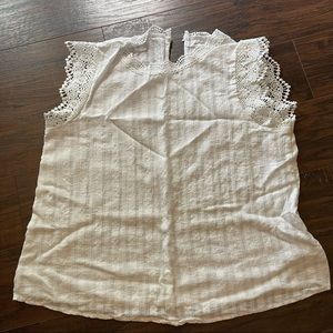 Shein lace sleeveless blouse